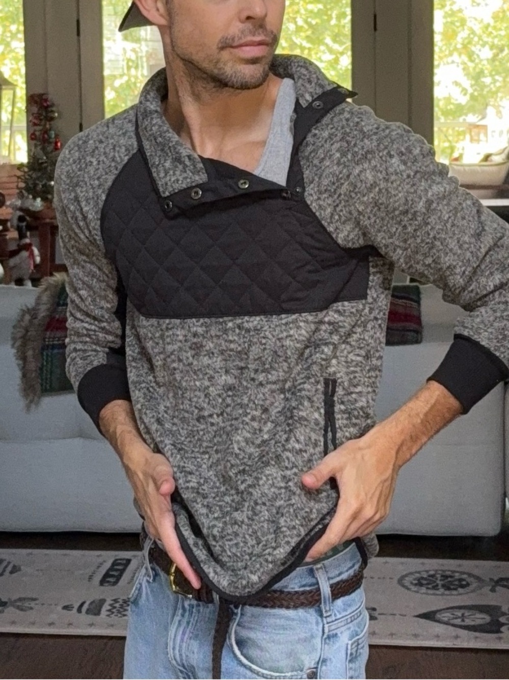 Abercrombie Quilted Fleece Pullover 🏔️